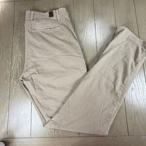 AG Adriano Goldschmied Protege Chino Pants Mens 36R Tan Stretch Straight Fit